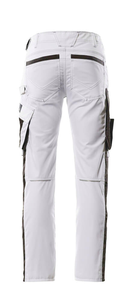 Mascot UNIQUE  Lemberg Trousers with kneepad pockets 13079 white/dark anthracite