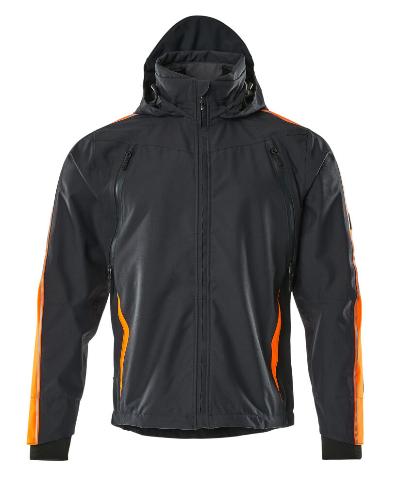 Mascot HARDWEAR  Gandia Outer Shell Jacket 15001 dark navy/hi-vis orange