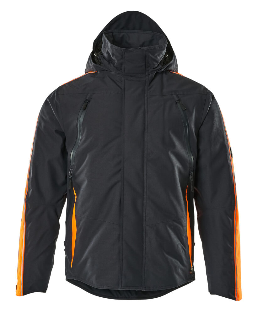 Mascot HARDWEAR  Tolosa Winter Jacket 15035 dark navy/hi-vis orange