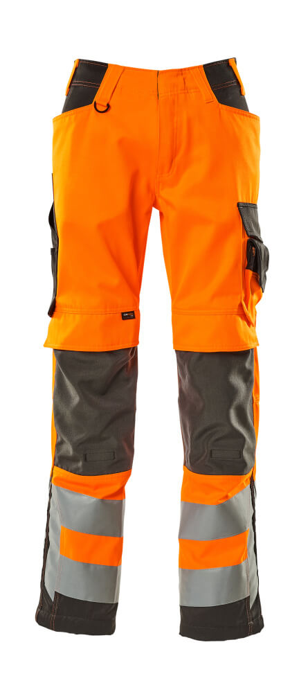 Mascot SAFE SUPREME  Kendal Trousers with kneepad pockets 15579 hi-vis orange/dark anthracite