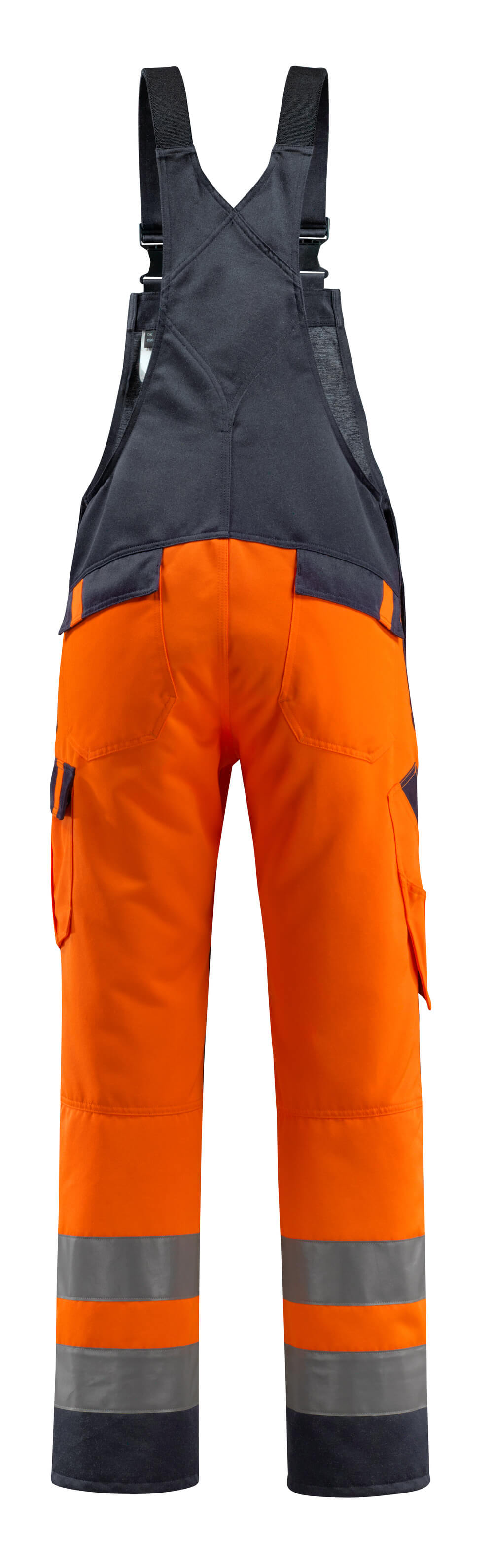 Mascot SAFE LIGHT  Gosford Bib & Brace with kneepad pockets 15969 hi-vis orange/dark navy
