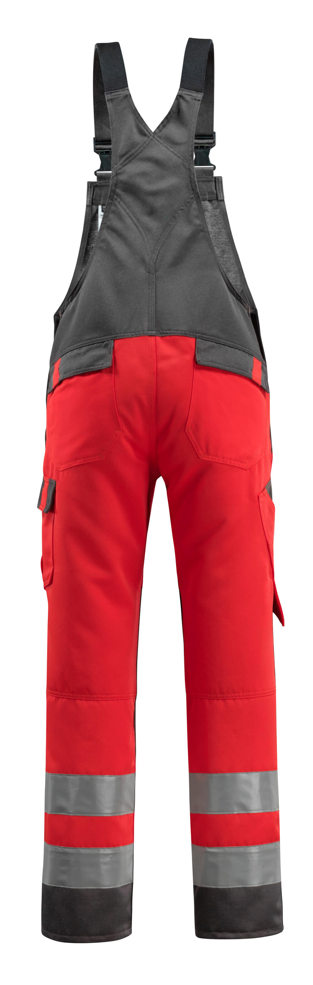 Mascot SAFE LIGHT  Gosford Bib & Brace with kneepad pockets 15969 hi-vis red/dark anthracite