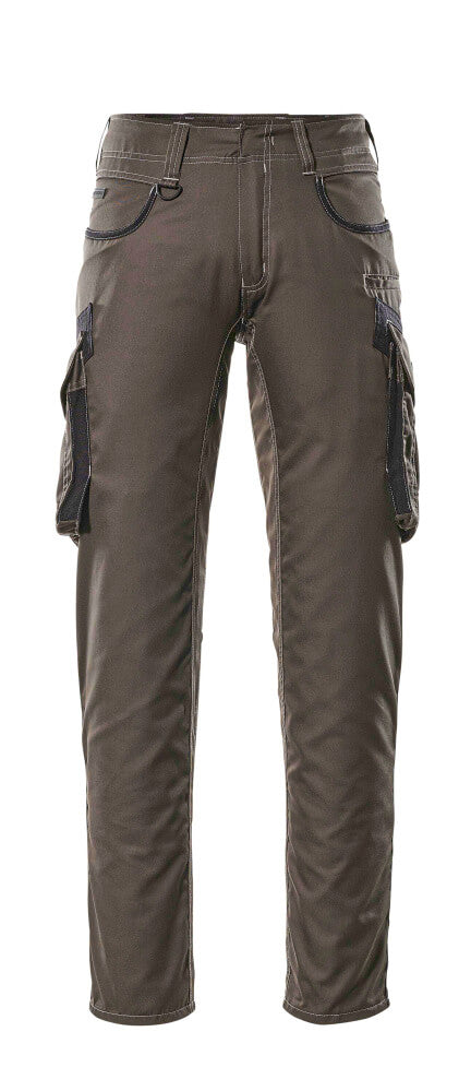 Mascot UNIQUE  Ingolstadt Trousers with thigh pockets 16279 dark anthracite/black