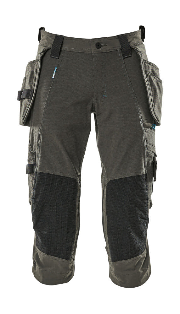 Mascot ADVANCED  ¾ Length Trousers with holster pockets 17049 dark anthracite