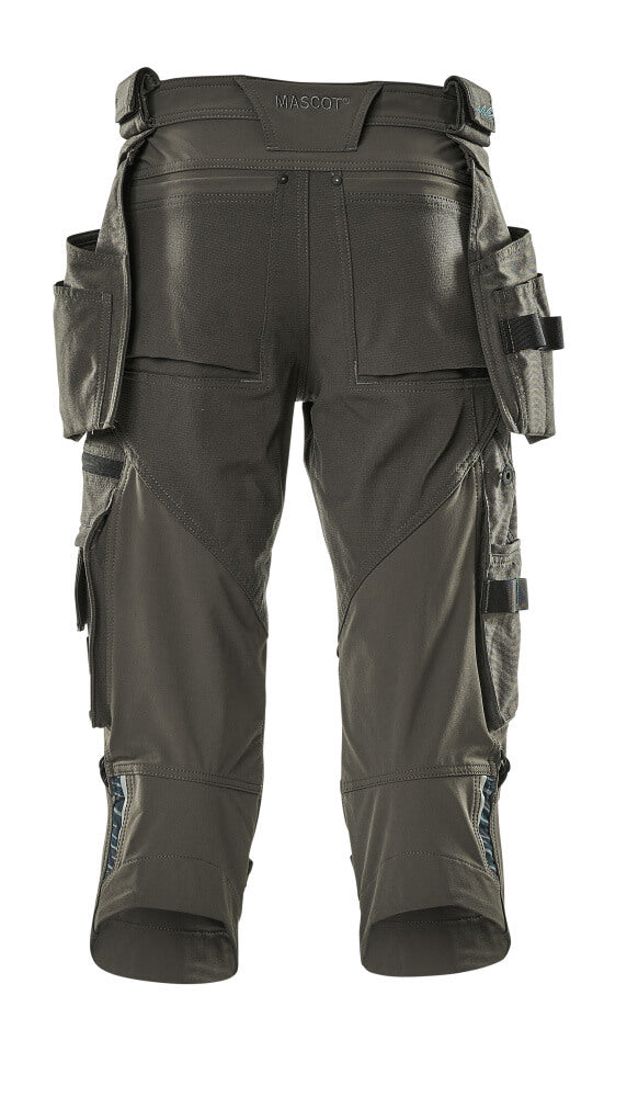 Mascot ADVANCED  ¾ Length Trousers with holster pockets 17049 dark anthracite
