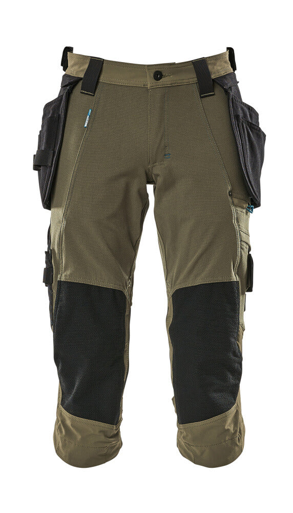 Mascot ADVANCED  ¾ Length Trousers with holster pockets 17049 moss green