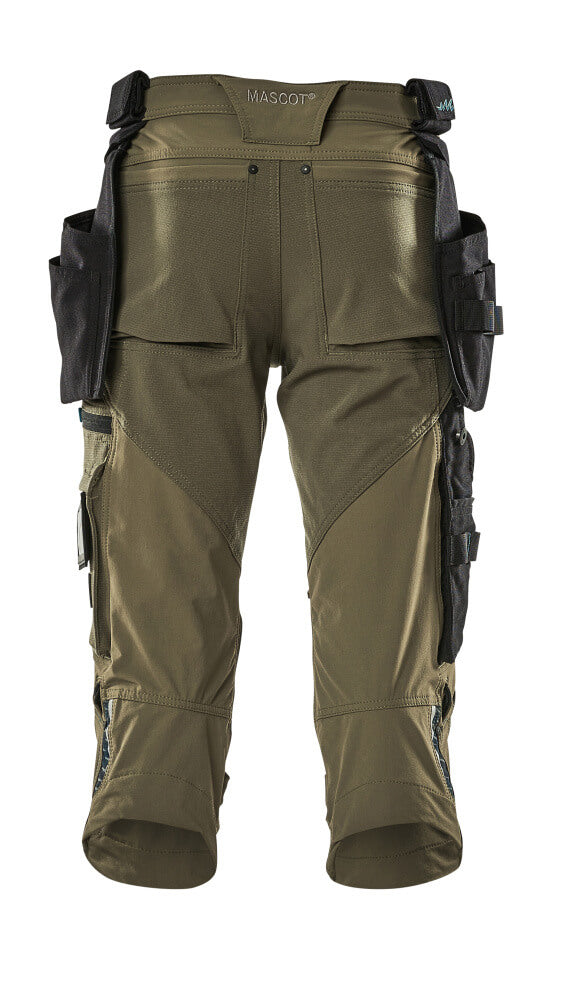 Mascot ADVANCED  ¾ Length Trousers with holster pockets 17049 moss green