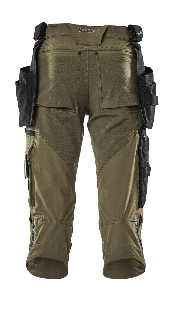 Mascot ADVANCED Pantalon ¾ avec poches holster 17049 vert mousse