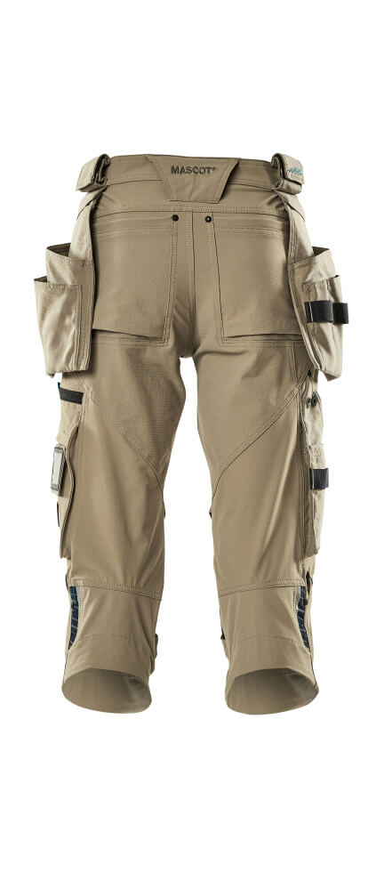 Mascot ADVANCED  ¾ Length Trousers with holster pockets 17049 light khaki