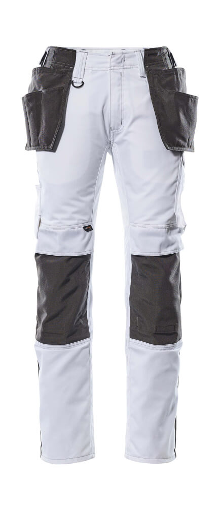 Mascot UNIQUE  Kassel Trousers with holster pockets 17631 white/dark anthracite