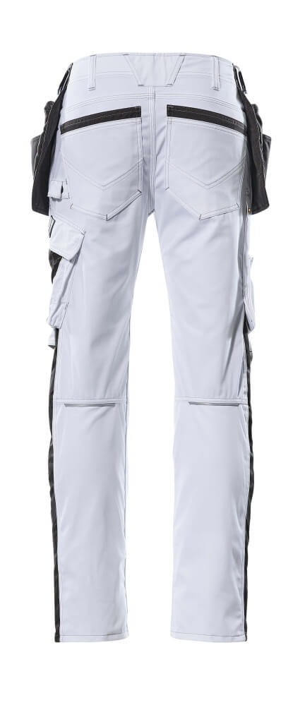 Mascot UNIQUE  Kassel Trousers with holster pockets 17631 white/dark anthracite