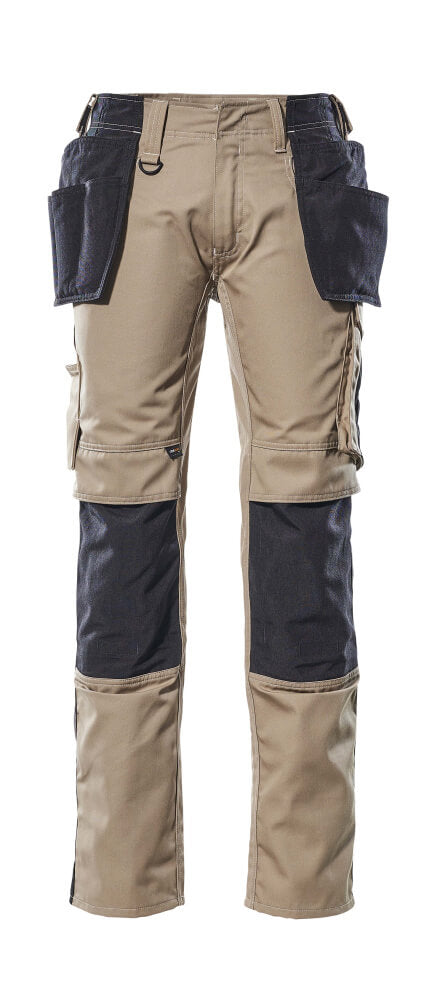Mascot UNIQUE  Kassel Trousers with holster pockets 17631 light khaki/black