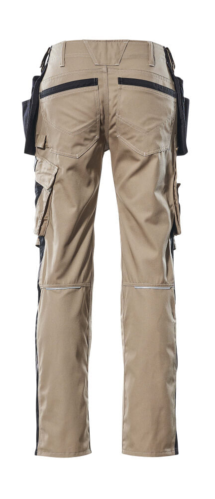 Mascot UNIQUE  Kassel Trousers with holster pockets 17631 light khaki/black