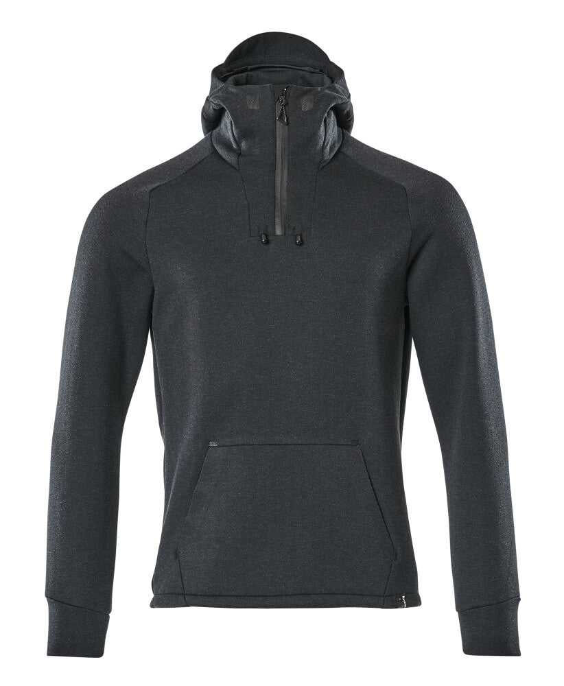 Mascot ADVANCED  Hoodie with half zip 17684 dark navy/black