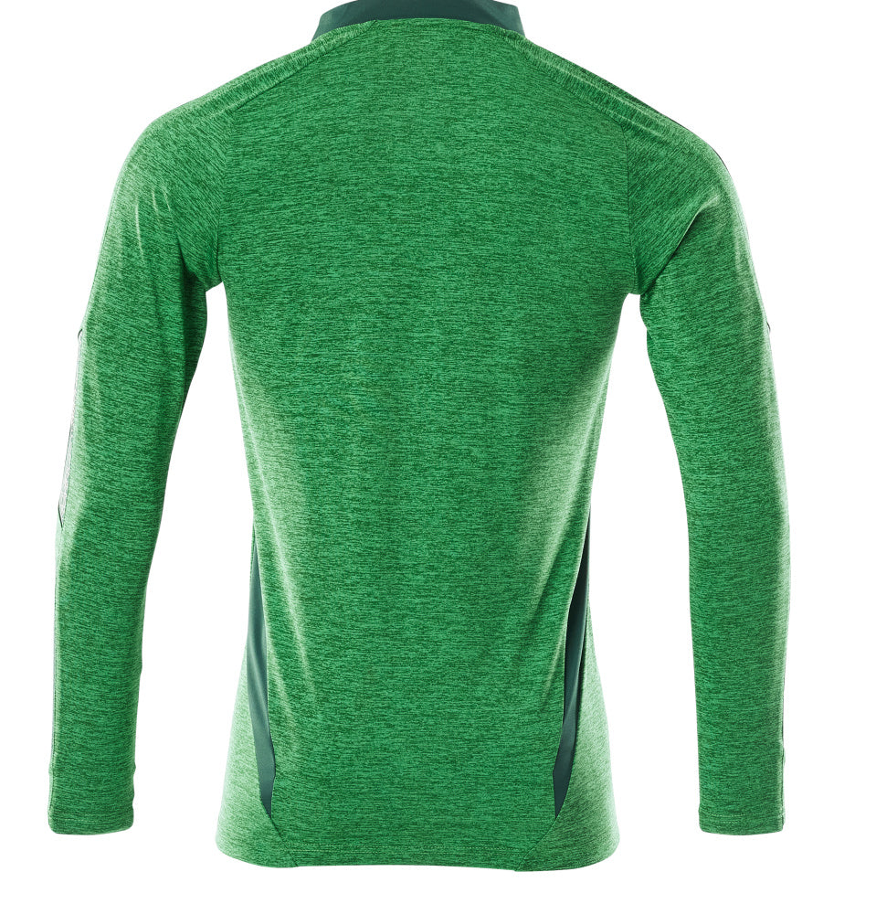 Mascot ACCELERATE  Polo Shirt, long-sleeved 18081 grass green-flecked/green
