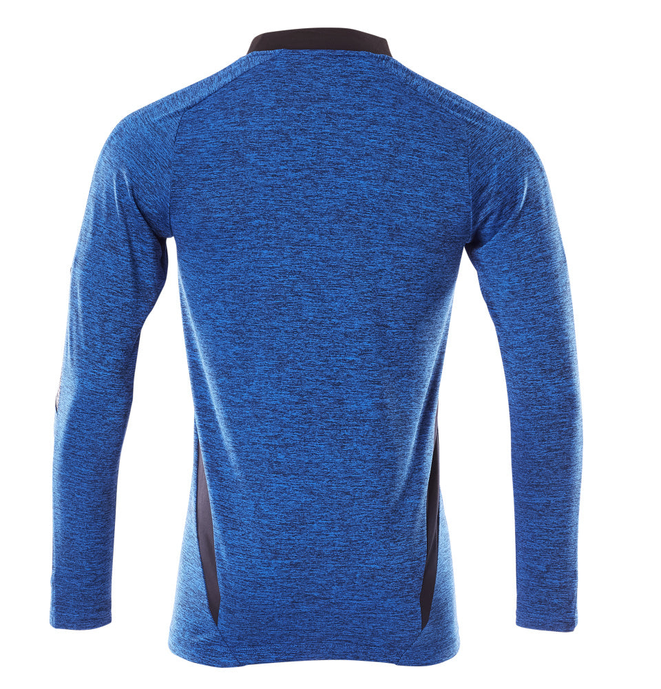 Mascot ACCELERATE  Polo Shirt, long-sleeved 18081 azure blue-flecked/dark navy