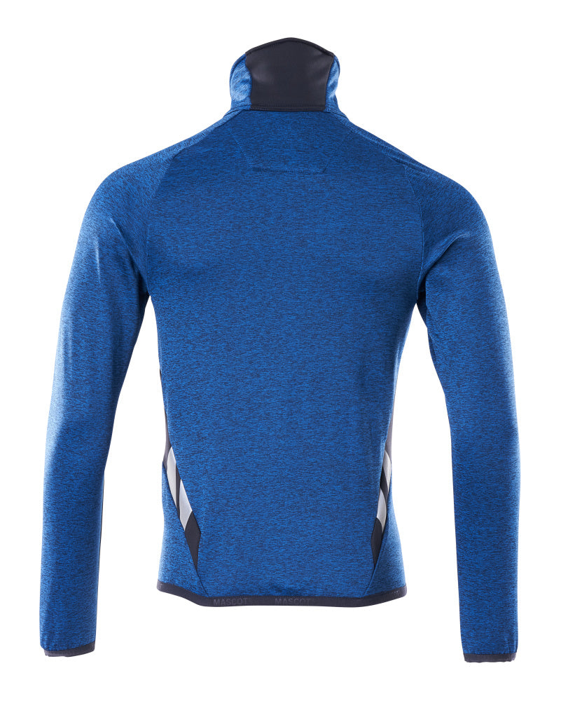 Mascot ACCELERATE  Fleece Jumper with zipper 18103 azure blue/dark navy