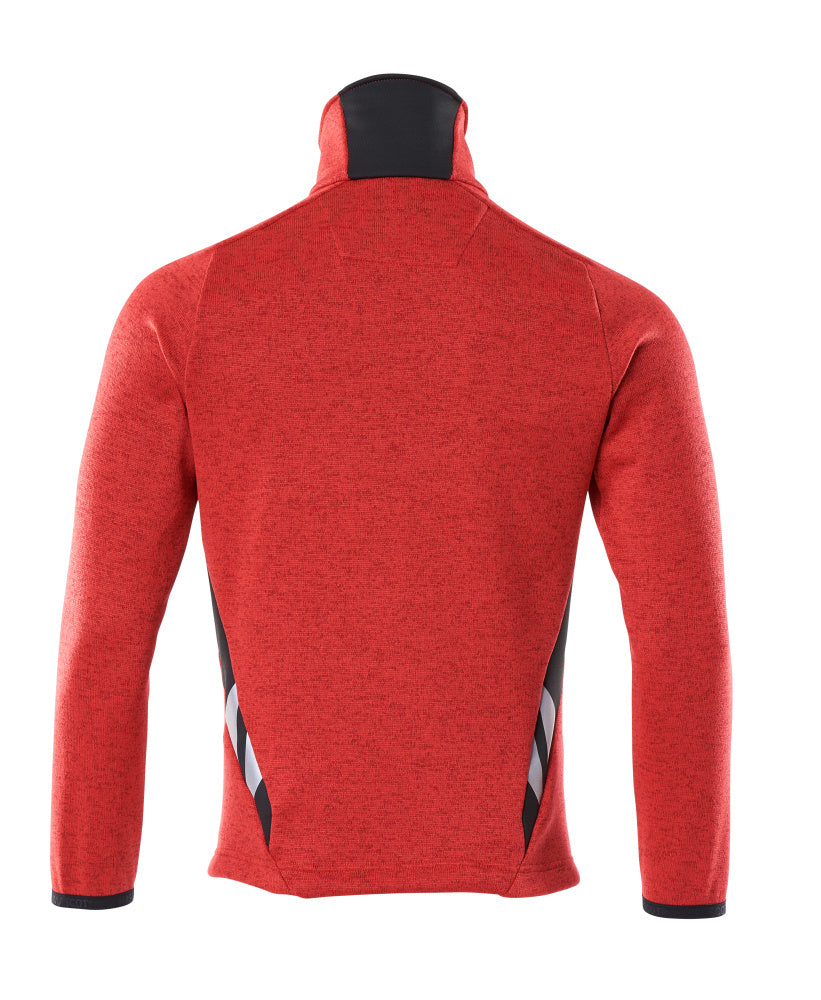 Mascot ACCELERATE  Knitted Jumper with zipper 18105 traffic red/black