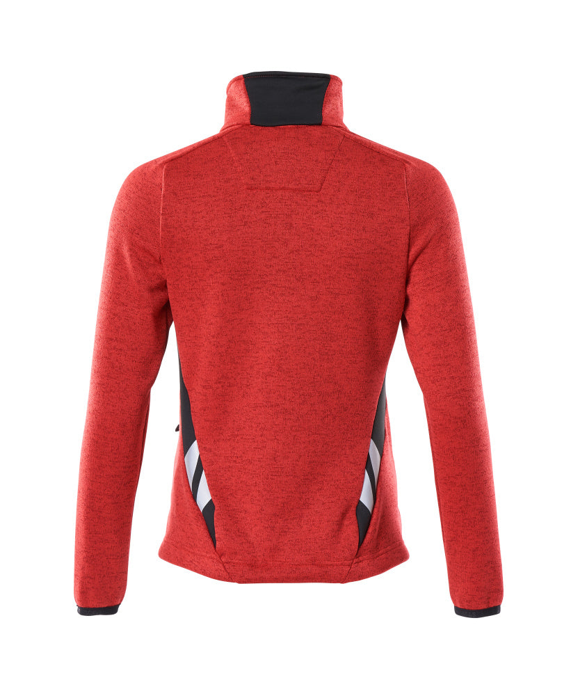 Mascot ACCELERATE  Knitted Jumper with zipper 18155 traffic red/black