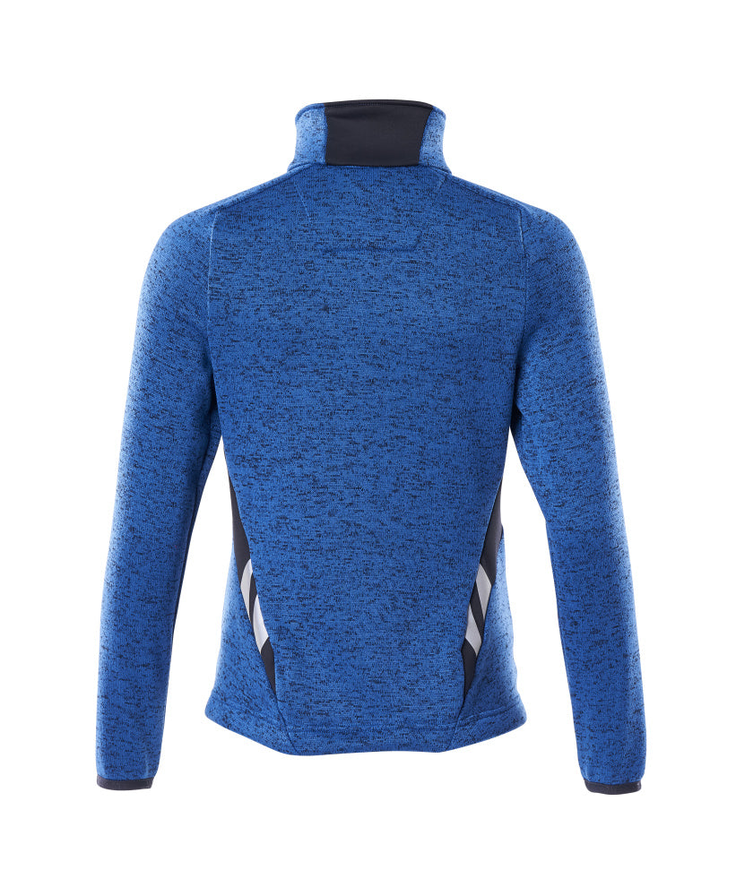 Mascot ACCELERATE  Knitted Jumper with zipper 18155 azure blue/dark navy