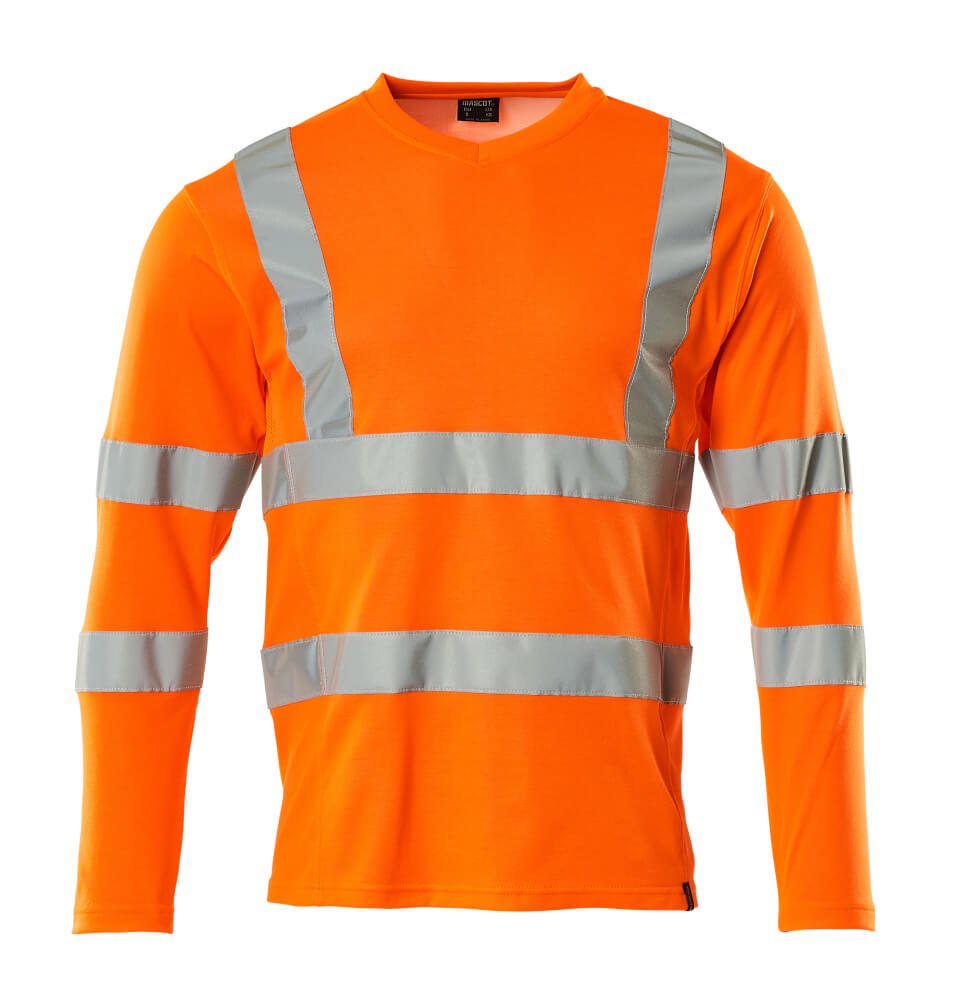 Mascot SAFE CLASSIC  T-shirt, long-sleeved 18281 hi-vis orange
