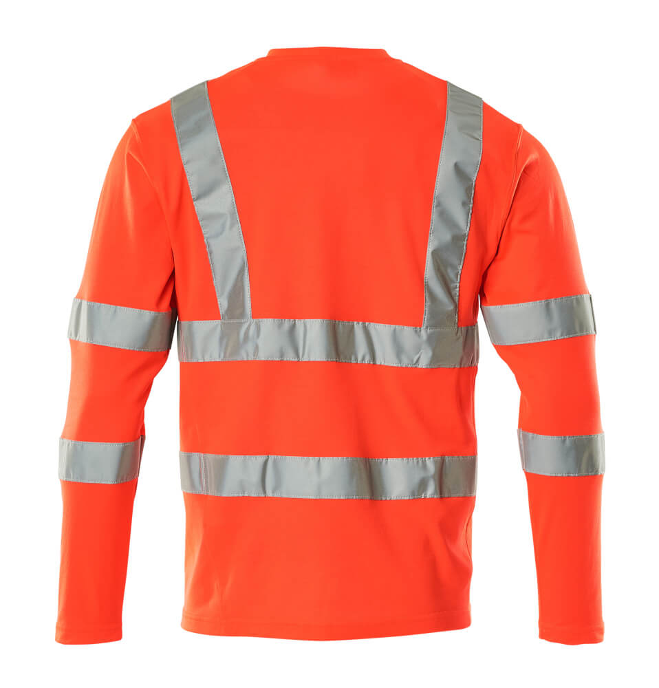 Mascot SAFE CLASSIC  T-shirt, long-sleeved 18281 hi-vis red