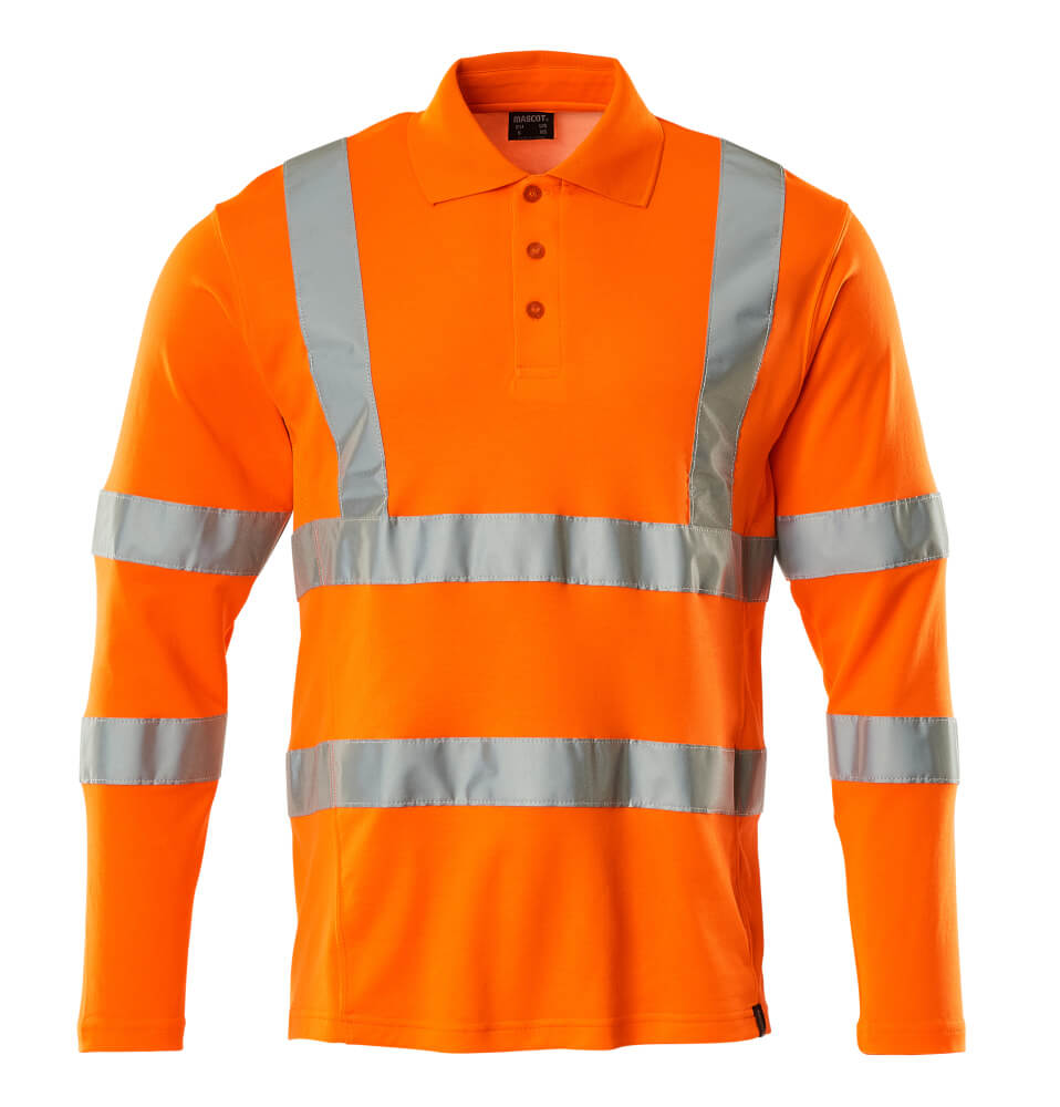 Mascot SAFE CLASSIC  Polo Shirt, long-sleeved 18283 hi-vis orange