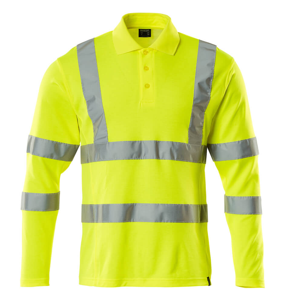 Mascot SAFE CLASSIC  Polo Shirt, long-sleeved 18283 hi-vis yellow