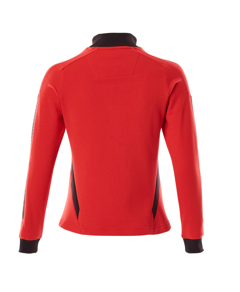 Mascot ACCELERATE  Sweatshirt with zipper 18494 traffic red/black
