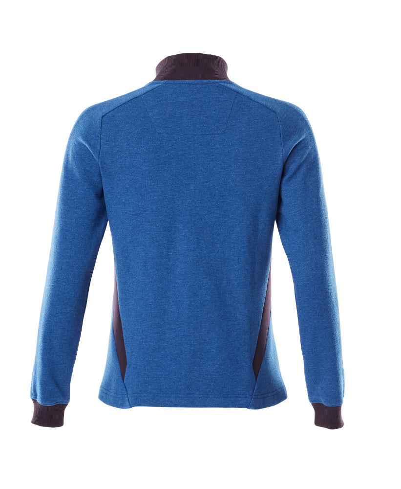 Mascot ACCELERATE  Sweatshirt with zipper 18494 azure blue/dark navy
