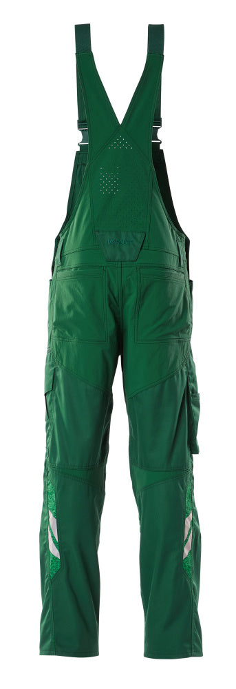 Mascot ACCELERATE  Bib & Brace with kneepad pockets 18569 green