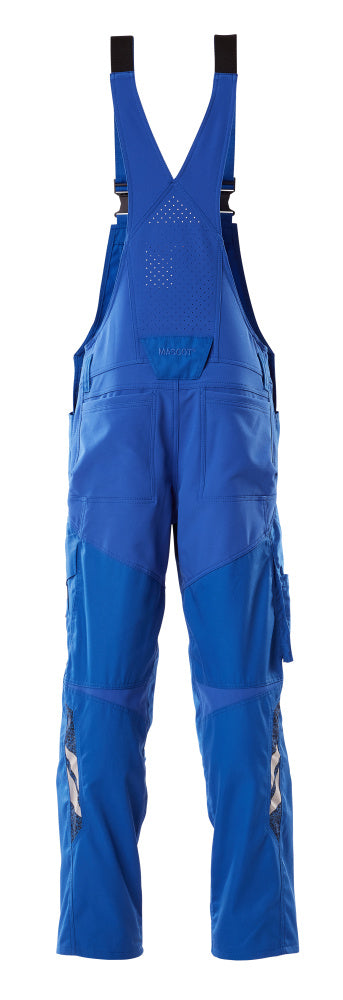 Mascot ACCELERATE  Bib & Brace with kneepad pockets 18569 azure blue
