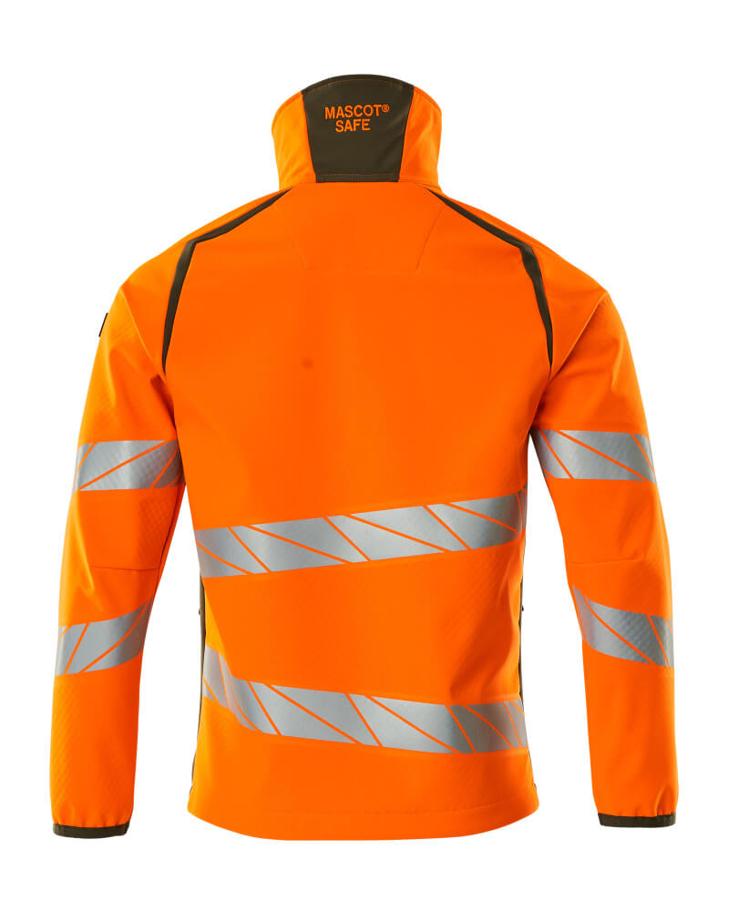 Mascot ACCELERATE SAFE  Softshell Jacket 19002 hi-vis orange/moss green