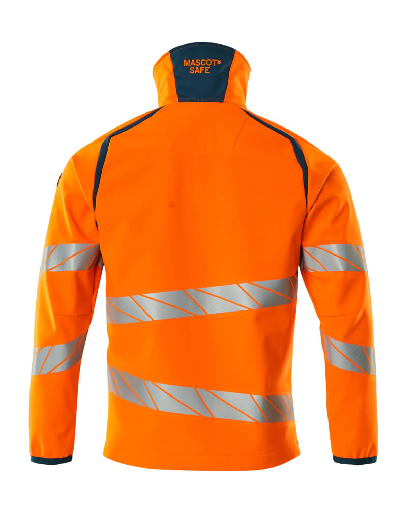 Mascot ACCELERATE SAFE  Softshell Jacket 19002 hi-vis orange/dark petroleum