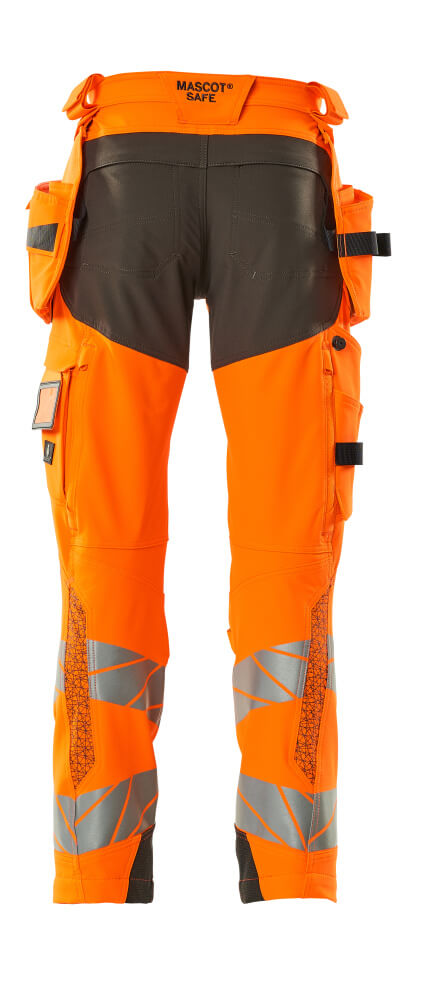 Mascot ACCELERATE SAFE  Trousers with holster pockets 19031 hi-vis orange/dark anthracite