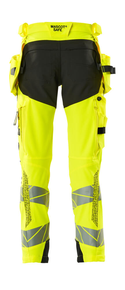 Mascot ACCELERATE SAFE  Trousers with holster pockets 19031 hi-vis yellow/black