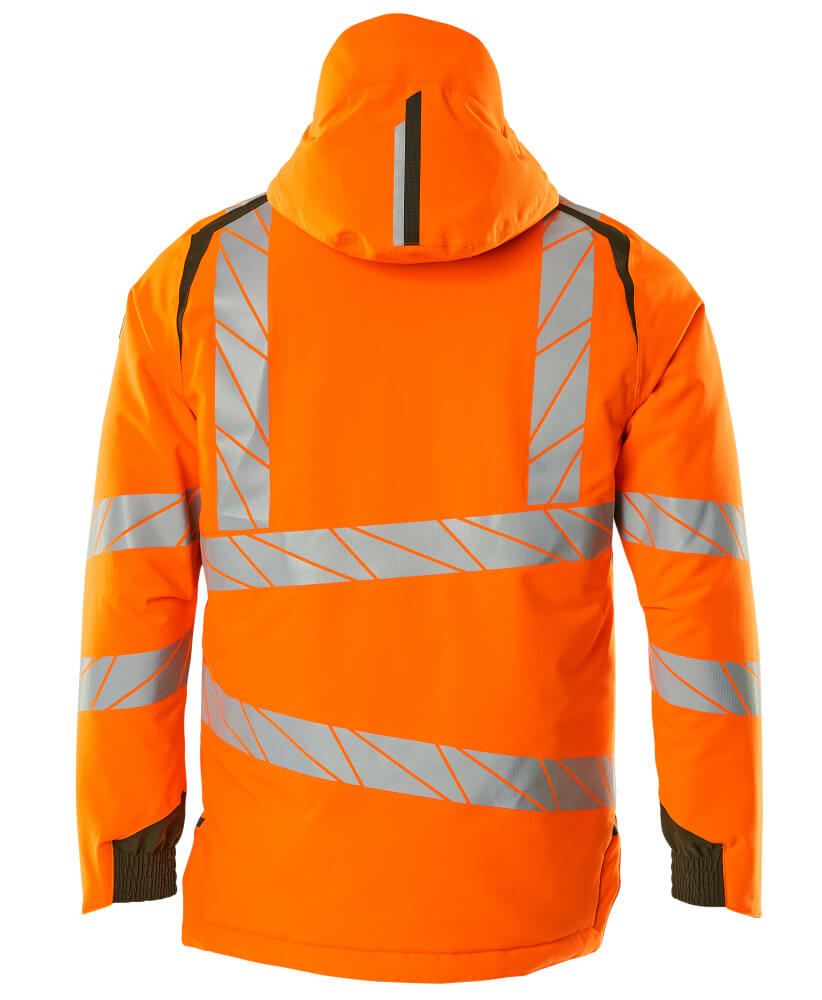 Mascot ACCELERATE SAFE  Winter Jacket 19035 hi-vis orange/moss green