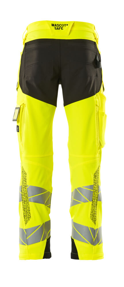 Mascot ACCELERATE SAFE  Trousers with kneepad pockets 19079 hi-vis yellow/black