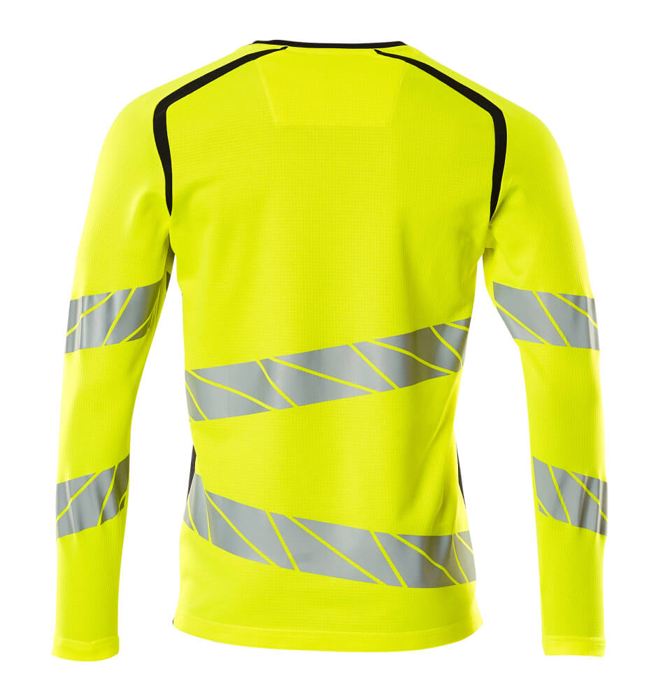 Mascot ACCELERATE SAFE  T-shirt, long-sleeved 19081 hi-vis yellow/dark navy