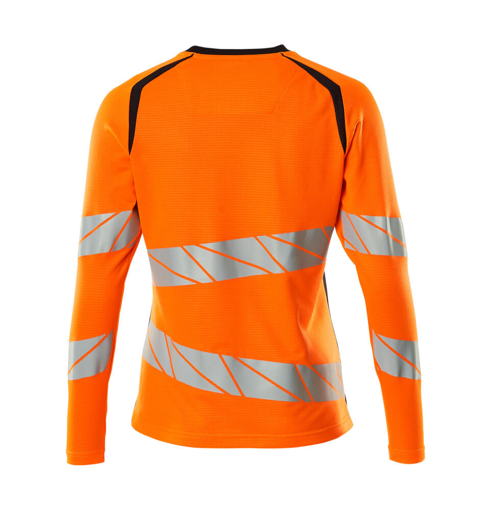 Mascot ACCELERATE SAFE  T-shirt, long-sleeved 19091 hi-vis orange/dark navy