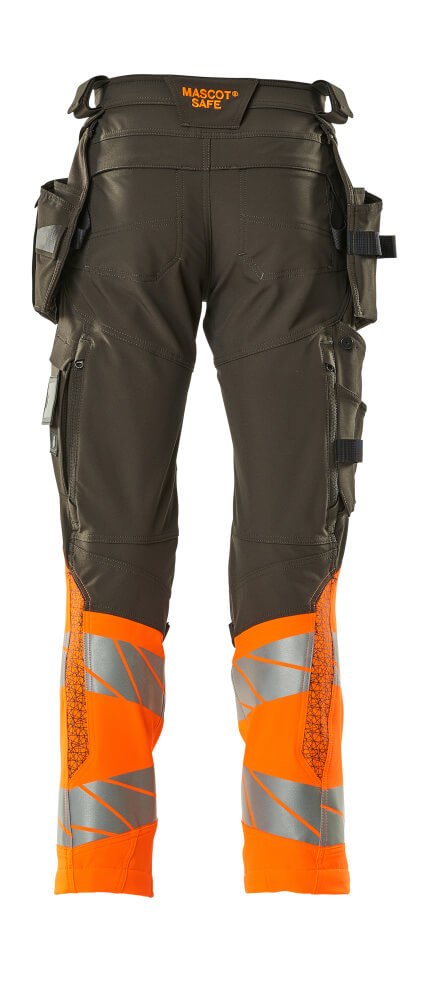 Mascot ACCELERATE SAFE  Trousers with holster pockets 19131 dark anthracite/hi-vis orange