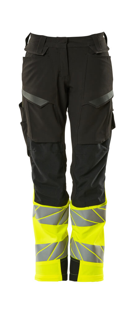 Mascot ACCELERATE SAFE  Trousers with kneepad pockets 19178 black/hi-vis yellow