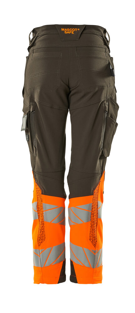 Mascot ACCELERATE SAFE  Trousers with kneepad pockets 19178 dark anthracite/hi-vis orange
