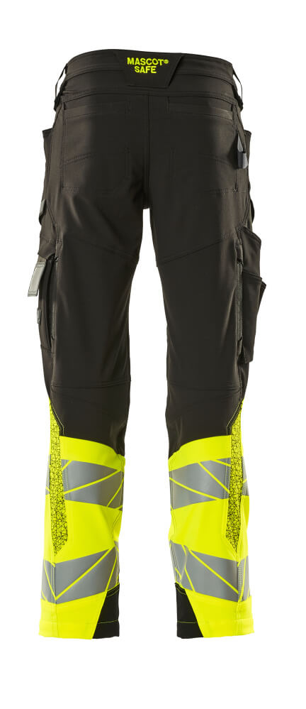 Mascot ACCELERATE SAFE  Trousers with kneepad pockets 19179 black/hi-vis yellow