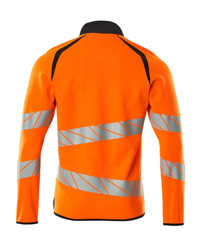Mascot ACCELERATE SAFE  Sweatshirt with zipper 19184 hi-vis orange/dark navy