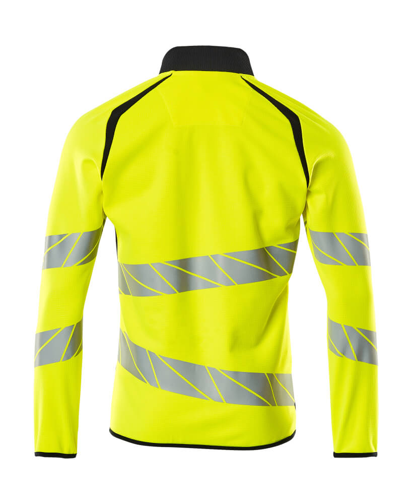 Mascot ACCELERATE SAFE  Sweatshirt with zipper 19184 hi-vis yellow/dark navy