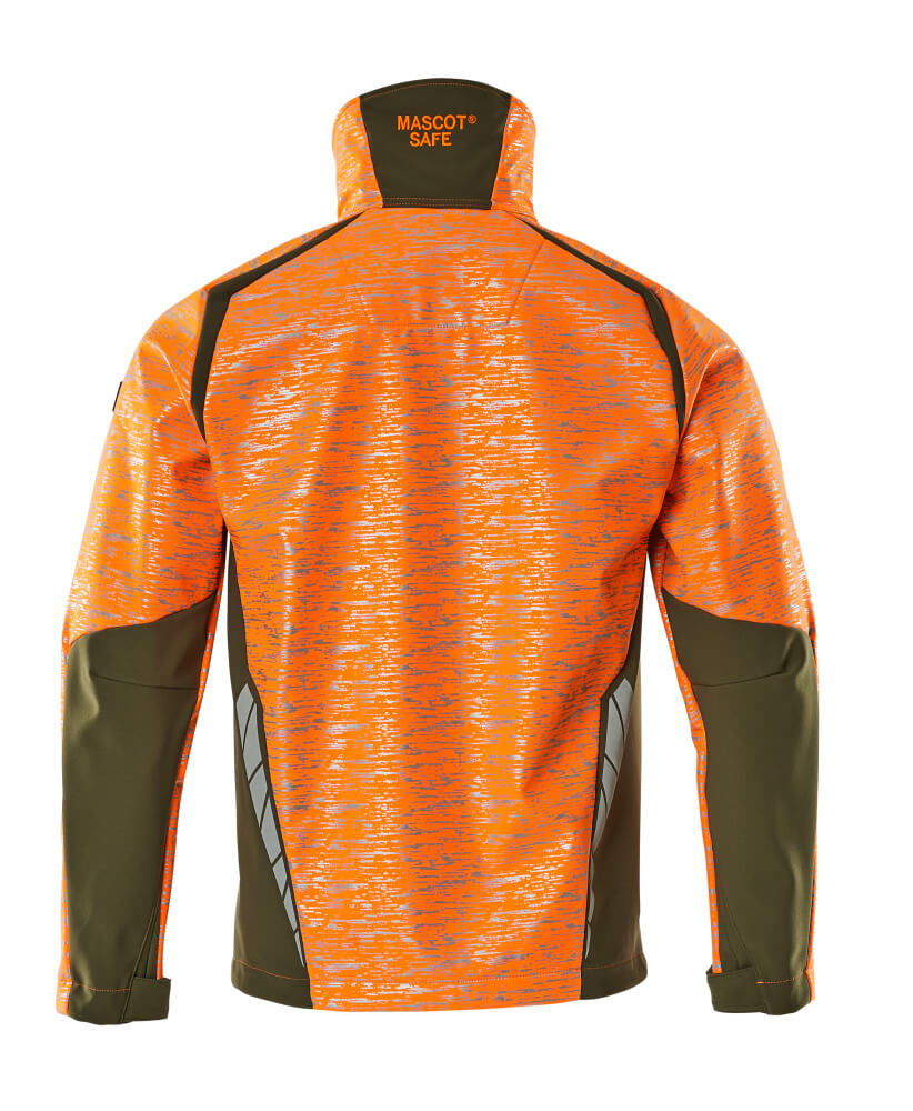 Mascot ACCELERATE SAFE  Softshell Jacket 19202 hi-vis orange/moss green