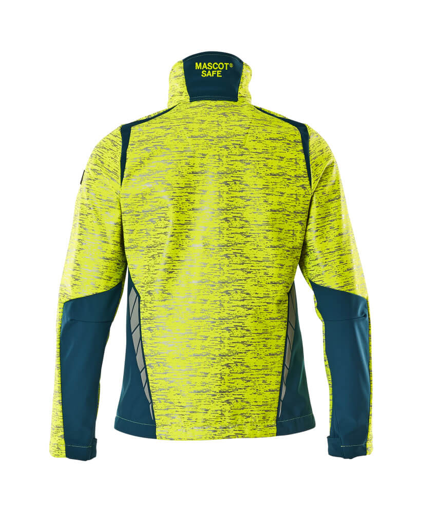 Mascot ACCELERATE SAFE  Softshell Jacket 19212 hi-vis yellow/dark petroleum