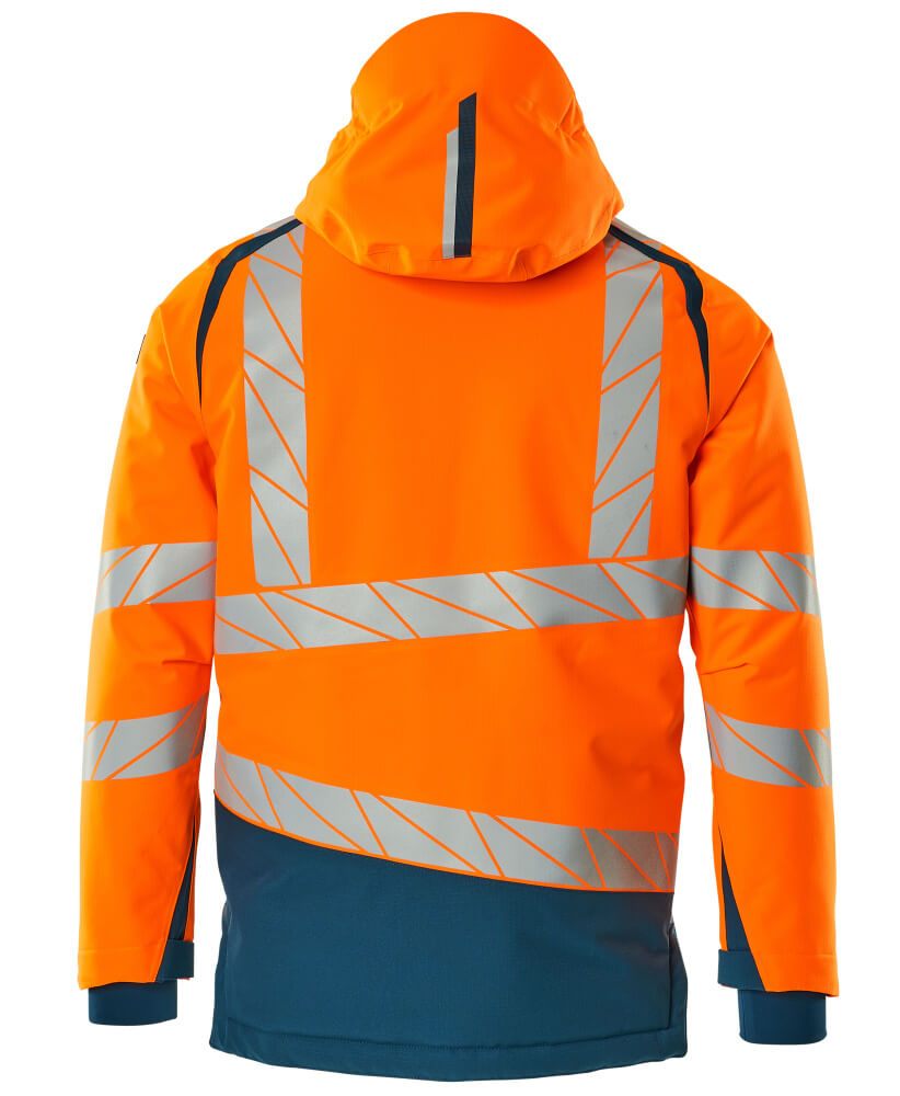 Mascot ACCELERATE SAFE  Winter Jacket 19335 hi-vis orange/dark petroleum