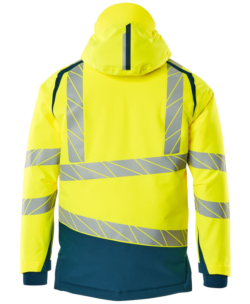 Mascot ACCELERATE SAFE  Winter Jacket 19335 hi-vis yellow/dark petroleum